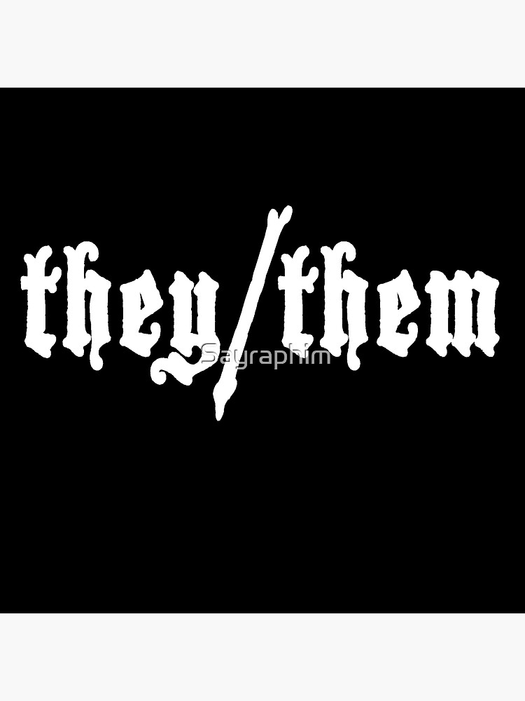 Thumbnail 3 of 3, Sticker, They/Them pronouns designed and sold by Sayraphim.