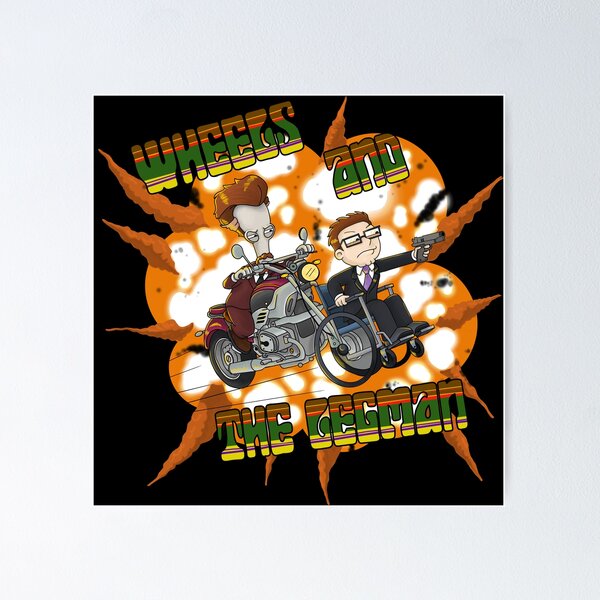 Vista previa del artículo con la obra «Wheels & The Legman - Steve Smith y Roger el alienígena American Dad», diseñado y vendido por pinkart666.