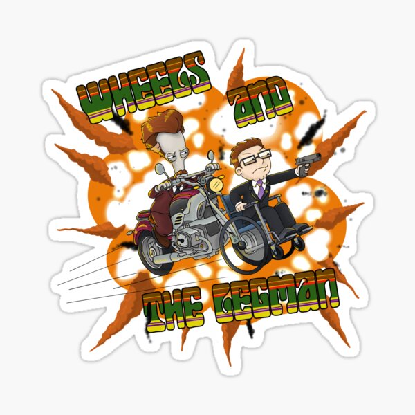 Item preview, Wheels & The Legman - Steve Smith & Roger the Alien American Dad designed and sold by pinkart666.