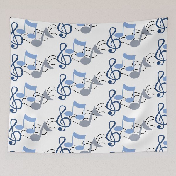 Item preview, Music Notes Blue designed and sold by Ashlison.