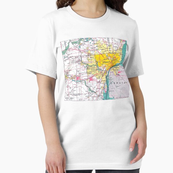 Item preview, Detroit Michigan Map designed and sold by everything-shop.