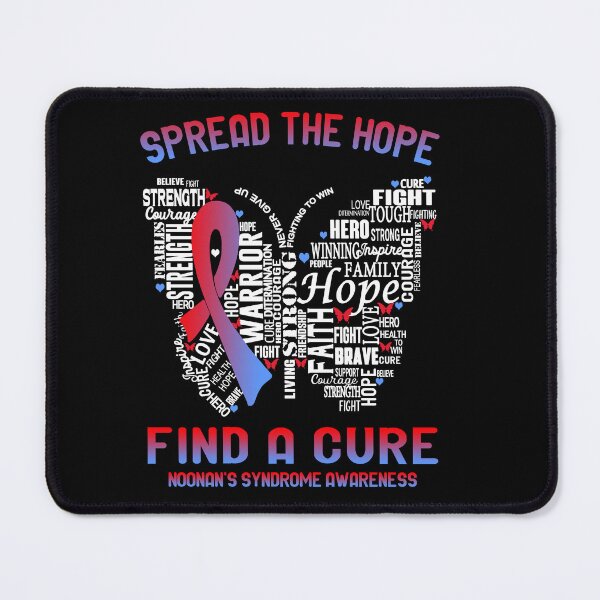Item preview, Butterfly Ribbon Spread The Hope Find A Cure Noonan's Syndrome Awareness designed and sold by Tadmab.