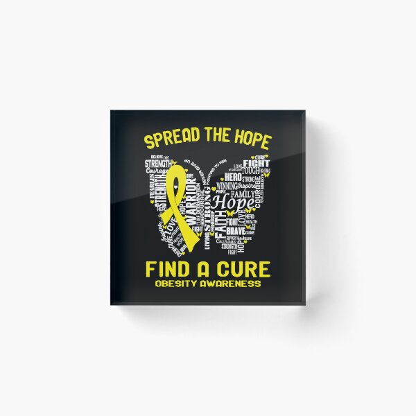 Item preview, Butterfly Ribbon Spread The Hope Find A Cure Obesity Awareness designed and sold by Tadmab.