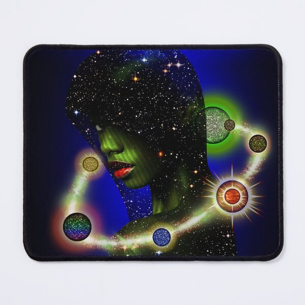 Item preview, Space girl and the planets around her designed and sold by jojokhworld.