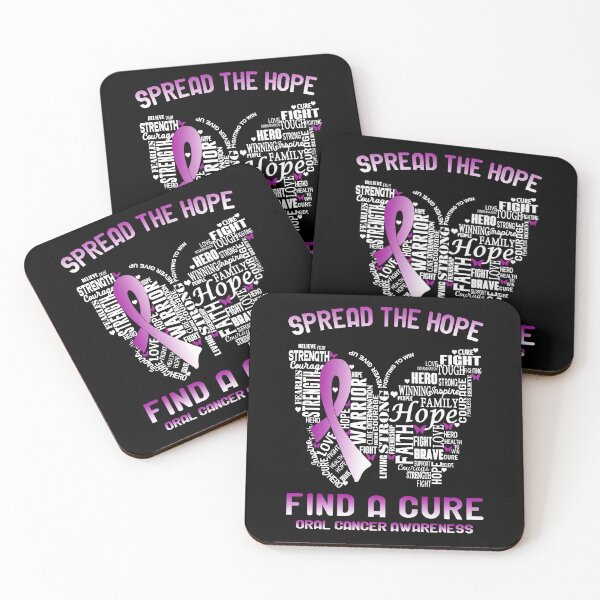 Item preview, Butterfly Ribbon Spread The Hope Find A Cure Oral Cancer Awareness designed and sold by Tadmab.