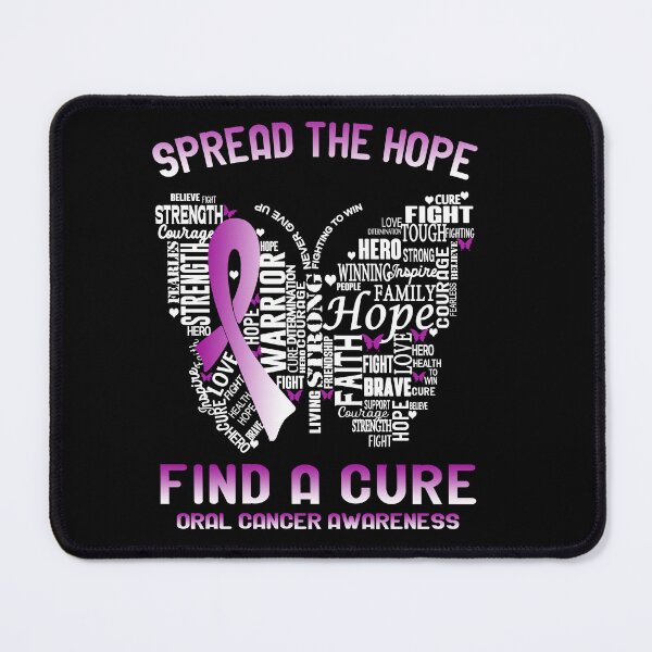 Item preview, Butterfly Ribbon Spread The Hope Find A Cure Oral Cancer Awareness designed and sold by Tadmab.