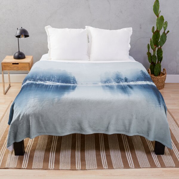 Item preview, Trees with mist reflected in Lake designed and sold by superbling.