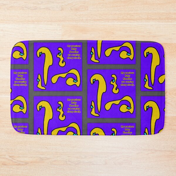 Item preview, Precious Baby Noodles - Vibrant Blue Background designed and sold by Squeenal461.