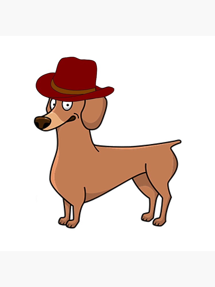 dog-with-a-cowboy-hat-poster-for-sale-by-aviros-redbubble