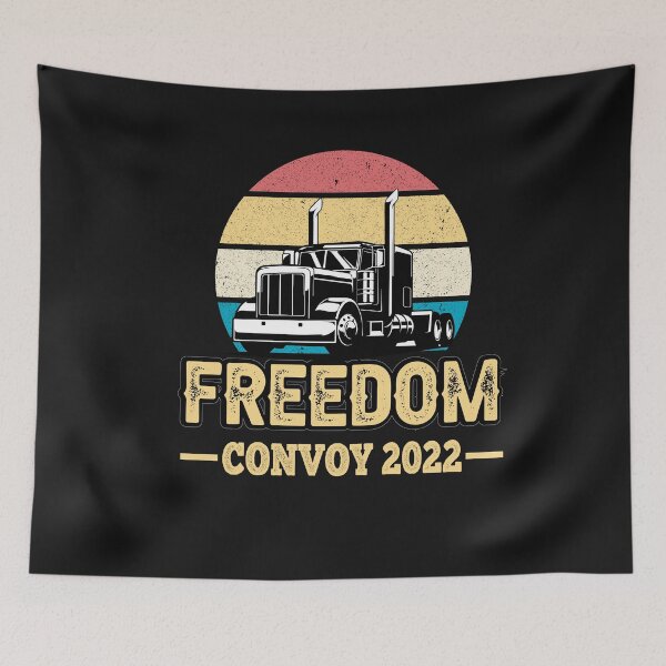 Item preview, Freedom Convoy 2022 In Support of Truckers Mandate Freedom designed and sold by Theparticular.
