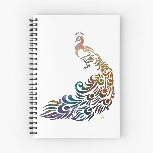 Item preview, Peacock on White Background designed and sold by Anas Arts.
