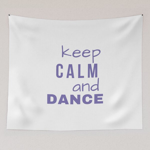 Item preview, Keep calm and dance – inspirational quote. Violet print. designed and sold by fowons.