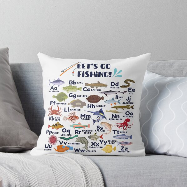 Item preview, Let's Go Fishing Fish Alphabet, Fish A-Z, Fishing ABC, Outdoorsman Fishing Alphabet, Fishing Lover designed and sold by BeckySageLife.