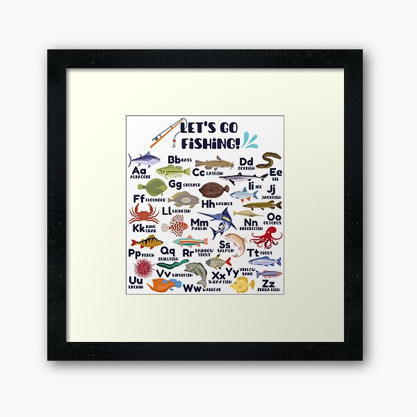 Let's Go Fishing Fish Alphabet, Fish A-Z, Fishing ABC, Outdoorsman Fishing  Alphabet, Fishing Lover Mouse Pad for Sale by BeckySageLife