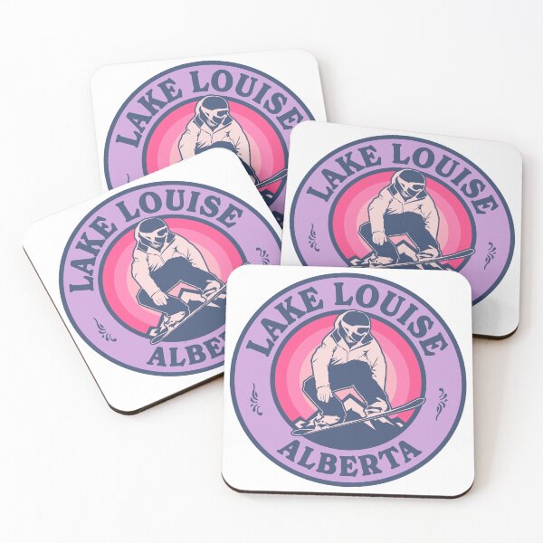 Item preview, Lake Louise AB Snowboard Retro Badge designed and sold by modeoftravel.