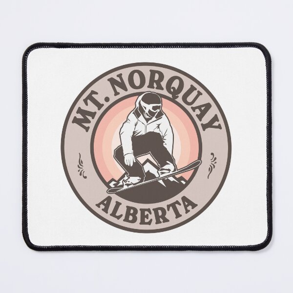 Item preview, Mt. Norquay AB Snowboard Retro Badge designed and sold by modeoftravel.