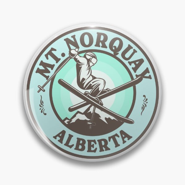 Artikelvorschau, Mt. Norquay AB Ski Retro Badge entworfen und verkauft von modeoftravel.