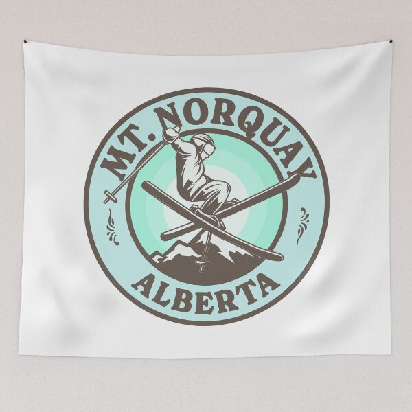 Item preview, Mt. Norquay AB Ski Retro Badge designed and sold by modeoftravel.