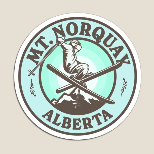 Item preview, Mt. Norquay AB Ski Retro Badge designed and sold by modeoftravel.