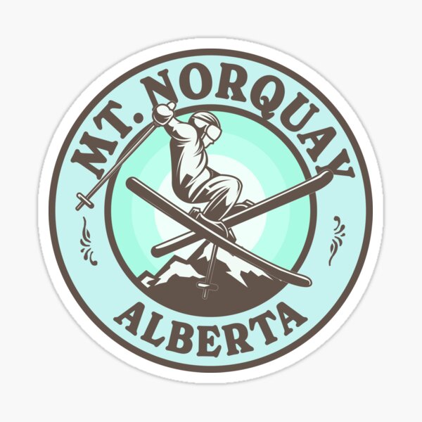 Item preview, Mt. Norquay AB Ski Retro Badge designed and sold by modeoftravel.