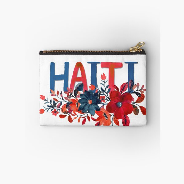 Item preview, Lakay Haiti Watercolor Blue and Red designed and sold by HaitiPouLaVi.
