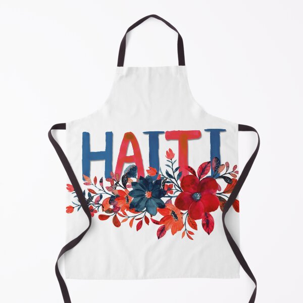 Item preview, Lakay Haiti Watercolor Blue and Red designed and sold by HaitiPouLaVi.