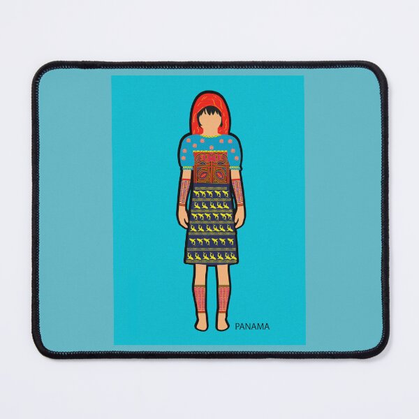Item preview, illustration of a kuna woman from panama san blas designed and sold by Melquidedec.
