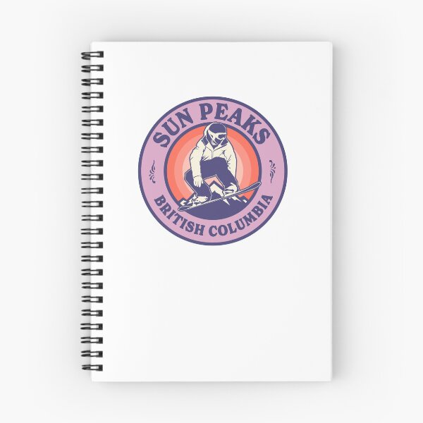 Item preview, Sun Peaks BC Snowboard Retro Badge designed and sold by modeoftravel.