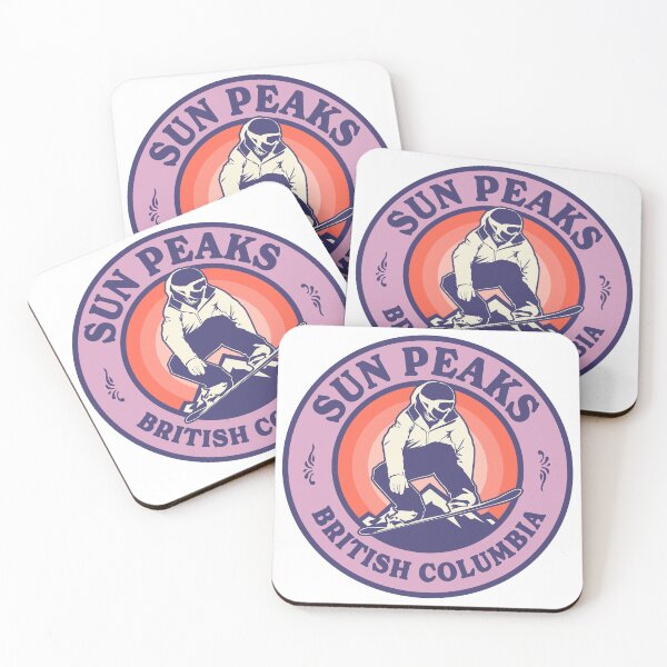 Item preview, Sun Peaks BC Snowboard Retro Badge designed and sold by modeoftravel.