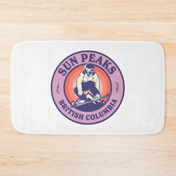 Item preview, Sun Peaks BC Snowboard Retro Badge designed and sold by modeoftravel.