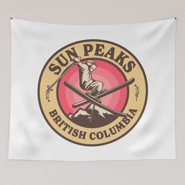Item preview, Sun Peaks BC Ski Retro Badge designed and sold by modeoftravel.