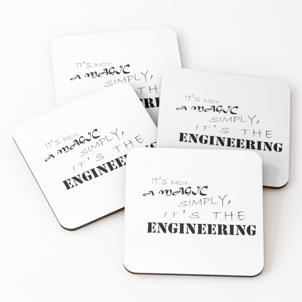 Item preview, it's not a magic, simply it's the engineering - stickers for engineers  designed and sold by Ala'Salem| Cute Characters, Real Moods.