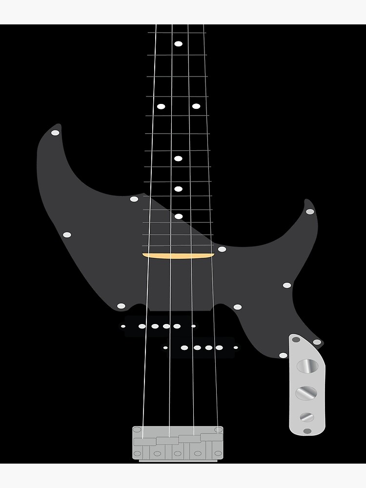 "Bass GuitarBassisthappinessBass ClefBass Guitar Player" Poster by