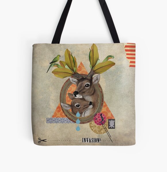Animal Collection -- Oh Deer All Over Print Tote Bag