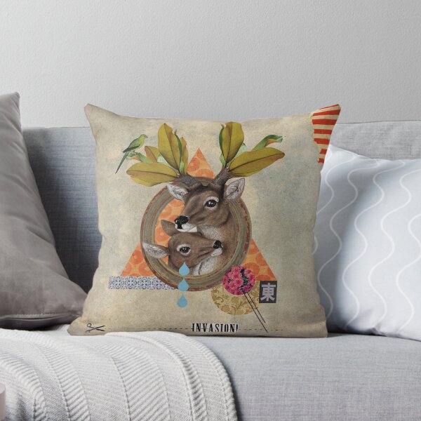 Animal Collection -- Oh Deer Throw Pillow