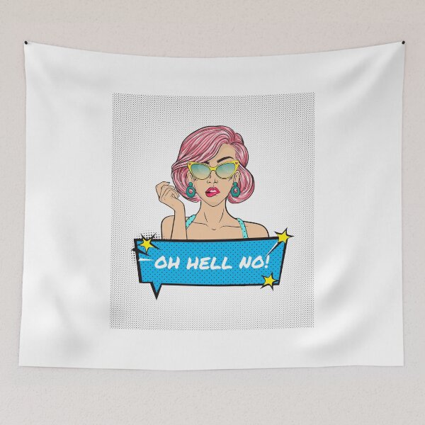Item preview, Oh Hell No - Pop Art Design  designed and sold by LovenLaughter.