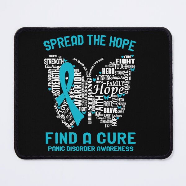 Item preview, Butterfly Ribbon Spread The Hope Find A Cure Panic Disorder Awareness designed and sold by Tadmab.