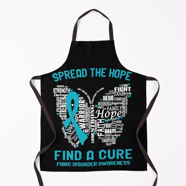 Item preview, Butterfly Ribbon Spread The Hope Find A Cure Panic Disorder Awareness designed and sold by Tadmab.