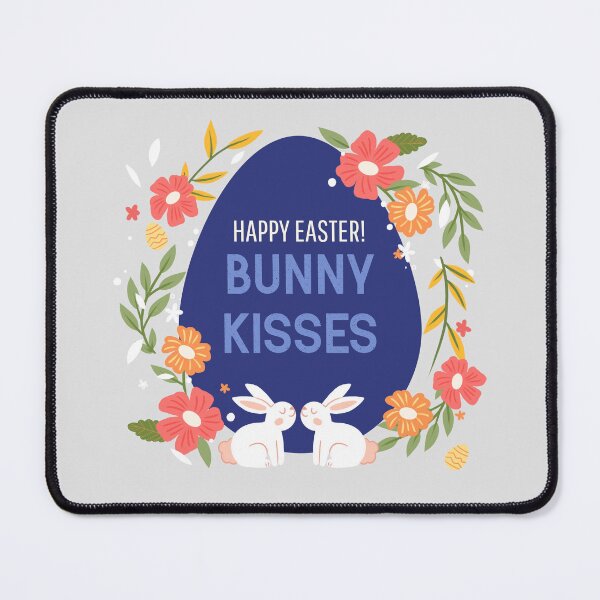 Item preview, "Happy Easter! Bunny Kisses" retro T-shirt.   designed and sold by AllThingsPuffa.
