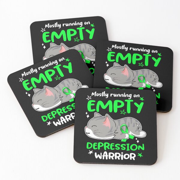Item preview, Depression Awareness, Mostly Running on Depression Warrior designed and sold by Tammyilaria.