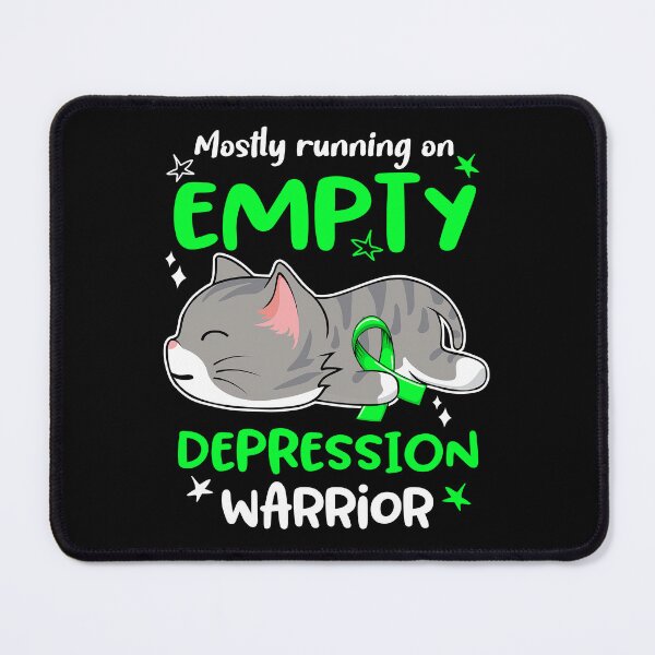 Item preview, Depression Awareness, Mostly Running on Depression Warrior designed and sold by Tammyilaria.