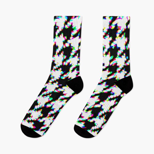 Item preview, hounds tooth jagged colour glitch designed and sold by frauenbrauen.