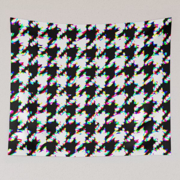 Item preview, hounds tooth jagged colour glitch designed and sold by frauenbrauen.