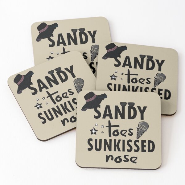 Item preview, Sandy Toes Sunkissed Nose Beach Quote designed and sold by SidhuKeet1.