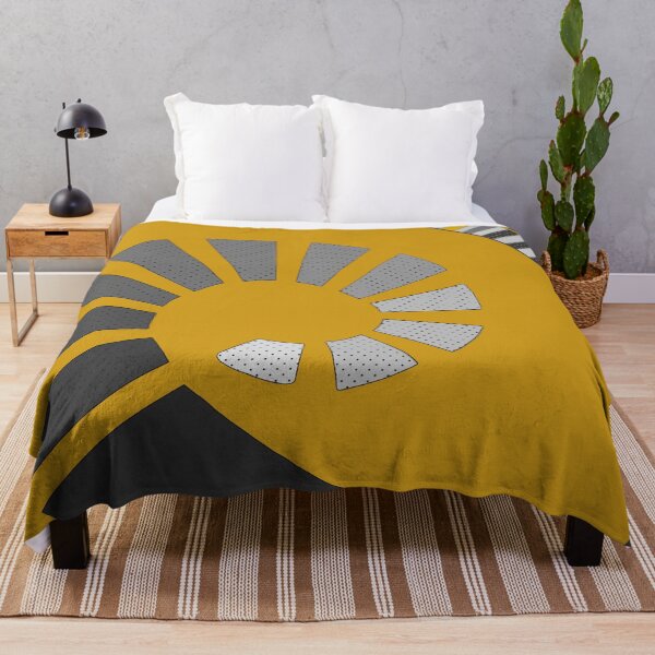 Item preview, Abstract, geometric, spiral, stripes, polka dots, light and dark grey, yellow designed and sold by Svitac.