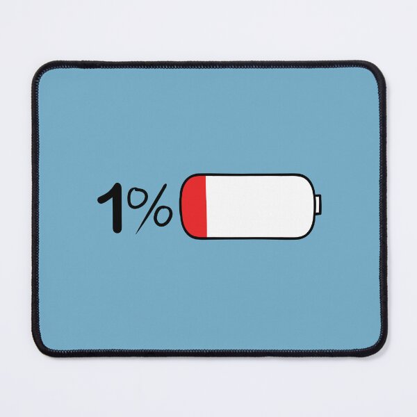 Item preview, 1 percent battery about to die designed and sold by Starstacks.