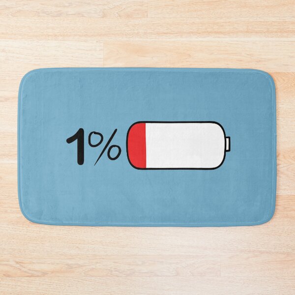 Item preview, 1 percent battery about to die designed and sold by Starstacks.