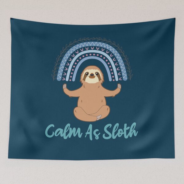 Item preview, Calm as Sloth Keep Calm My Spirit Animal  designed and sold by MindfulMeta.