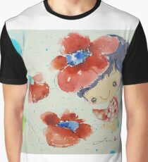 Fen's Art World Red Hat Society Graphic T-Shirt