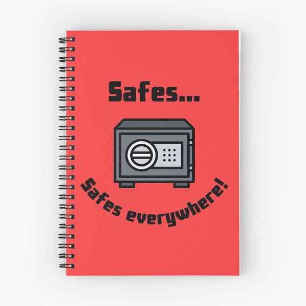 Item preview, Safes...Safes everywhere! Retro Design red version designed and sold by Cora Gregory.